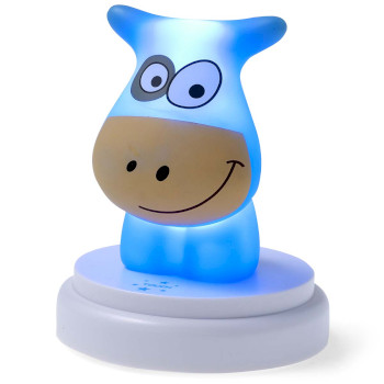 NAUGHTY COW Naughty cow led nachtlampje koe blauw Product foto